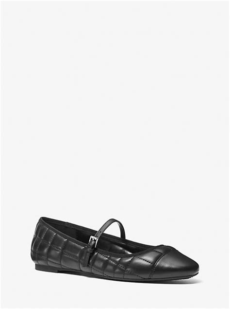 Mae Quilted Leather Ballet Flat 